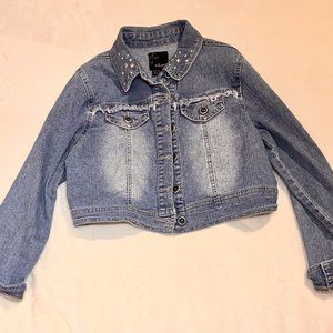 Girl's Studded Denim Jacket!